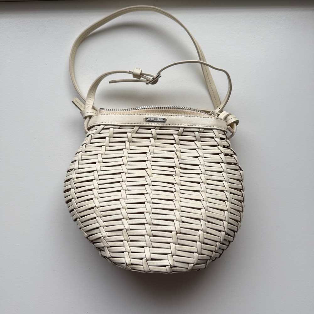 Staud Anouk Woven Crossbody Bag